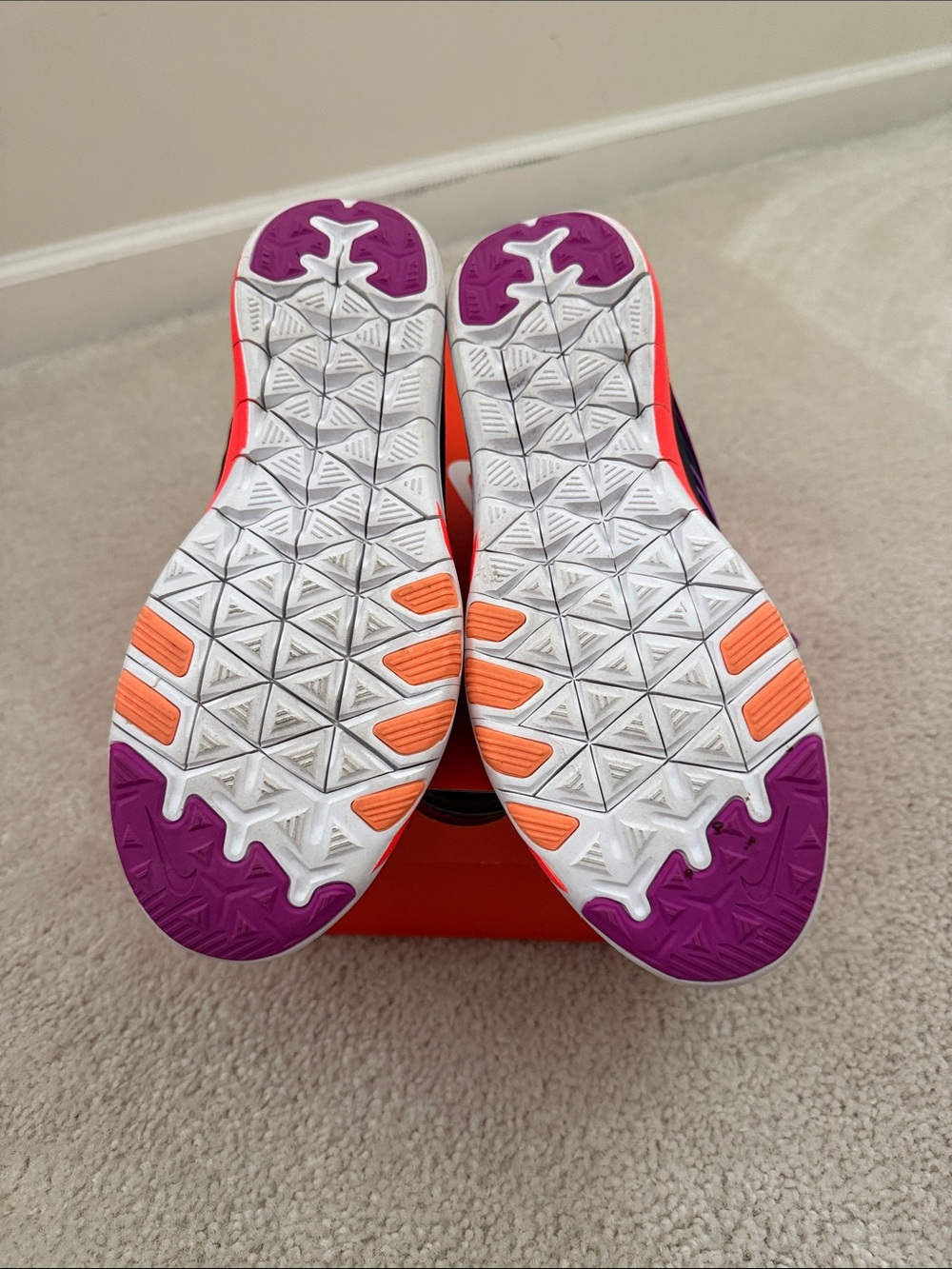 Nike Women’s Athletic Trainers - Black with Pink, Purple & Orange Accents - Picture 5 of 5